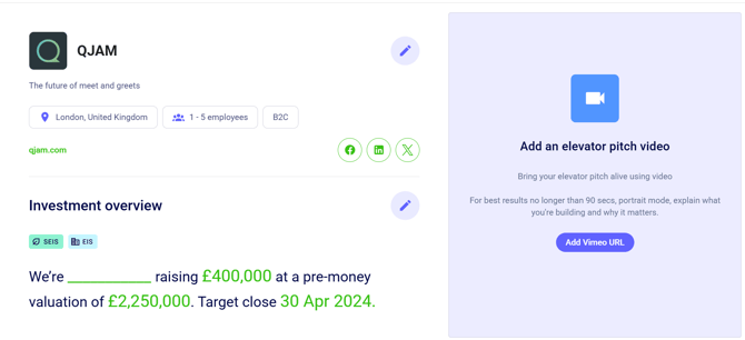 Pitch company profile