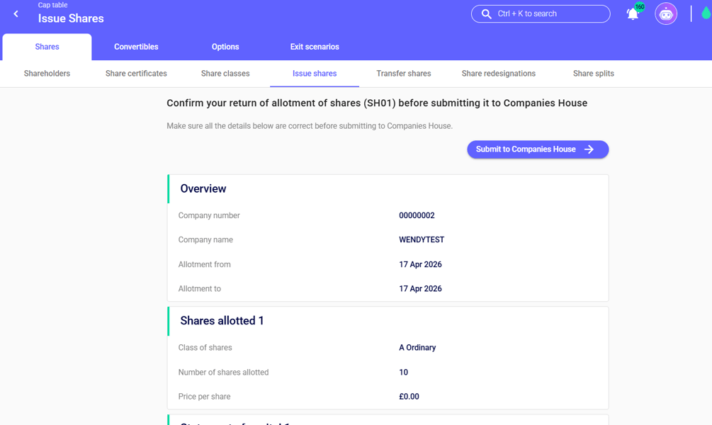 Sh03 Form.pdf How to E-File an SH01 Form on the SeedLegals Platform