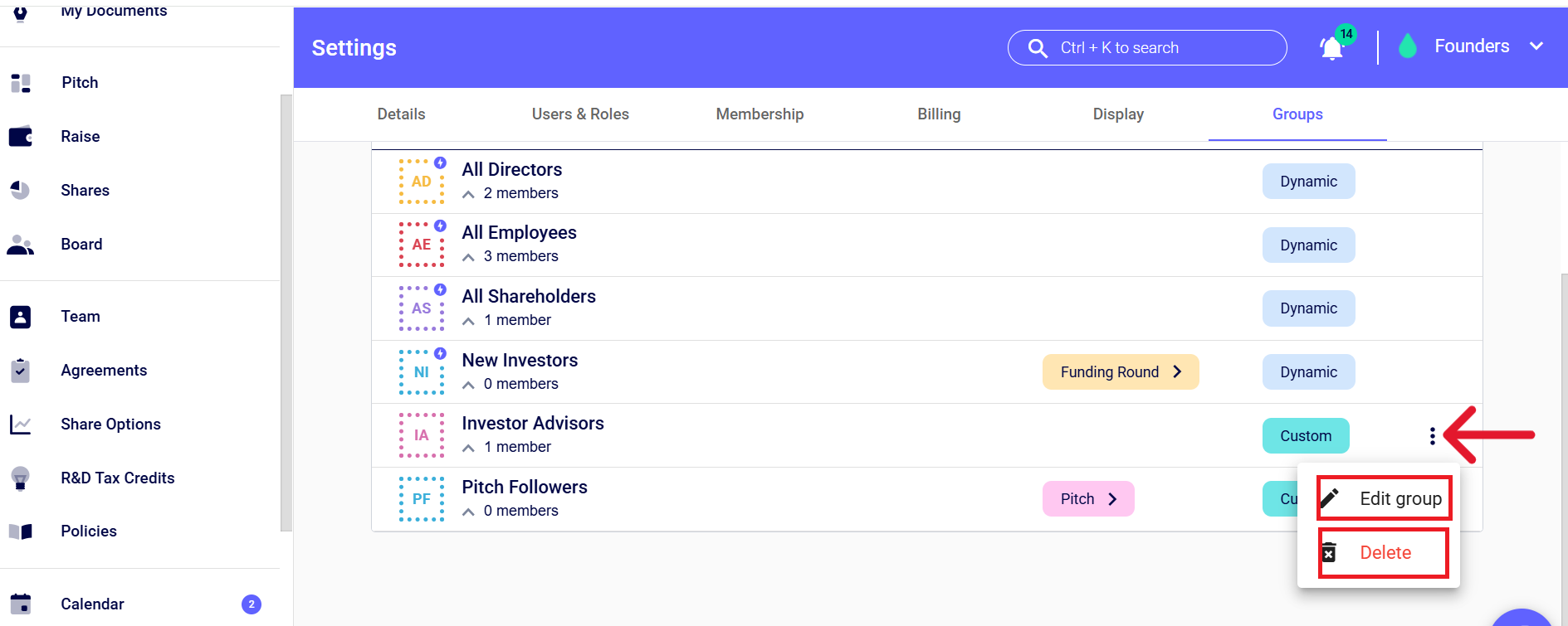 How to Share Documents with Custom Groups